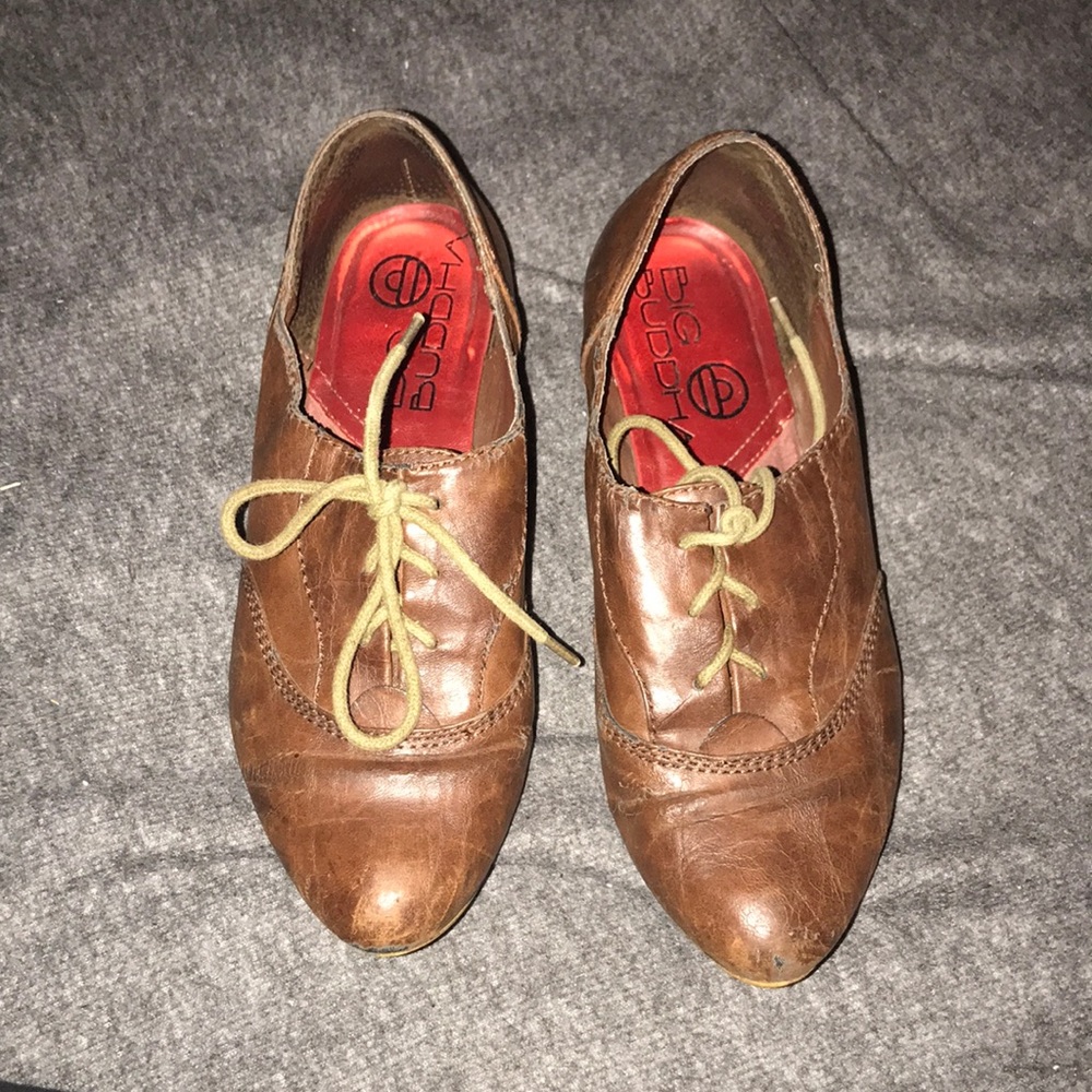 Cognac Brown Oxfords